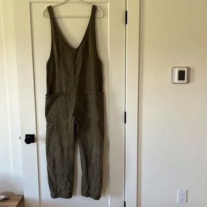 We The Free High Roller Jumpsuit Medium Moss Stone
